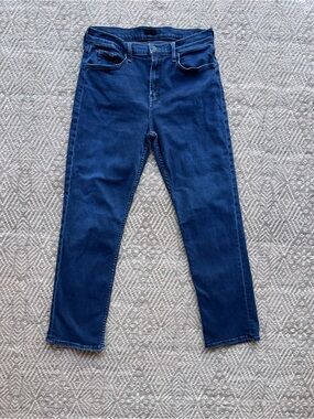 MOTHER Mid Rise Rider Ankle Jeans Night In Paris Dark Wash Size 31 USA